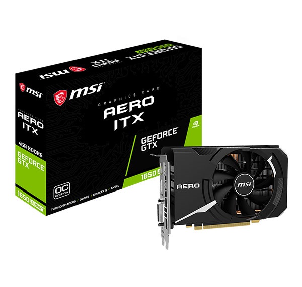 MSI GeForce® GTX1650 SUPER™ Aero ITX OC 4G GDDR6 128BIT Videocard